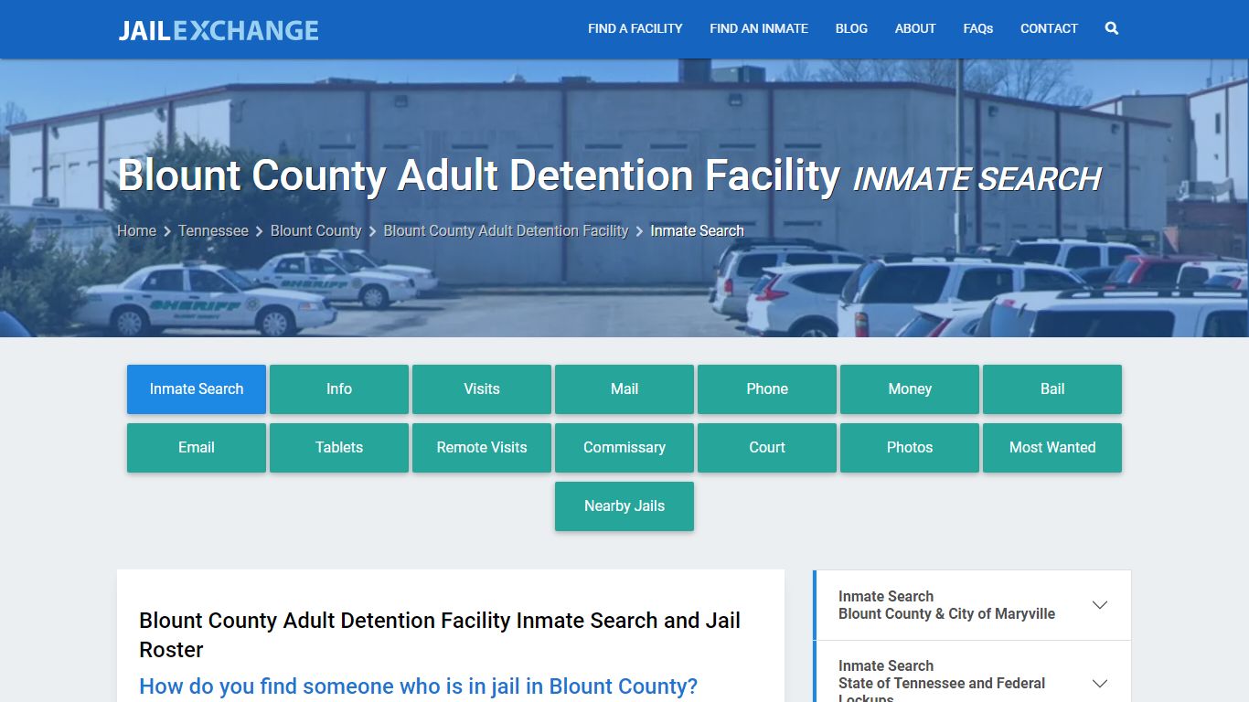 Inmate Search: Roster & Mugshots - Blount County Adult Detention ...